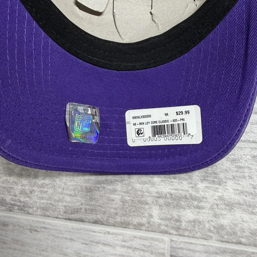 Minnesota Vikings‎ NFL Women's New Era 9Twenty Purple Hat Cap Adjustable New